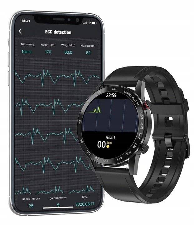 Smartwatch Oromed ORO-SMART FIT 3 ze smartfonem w tle