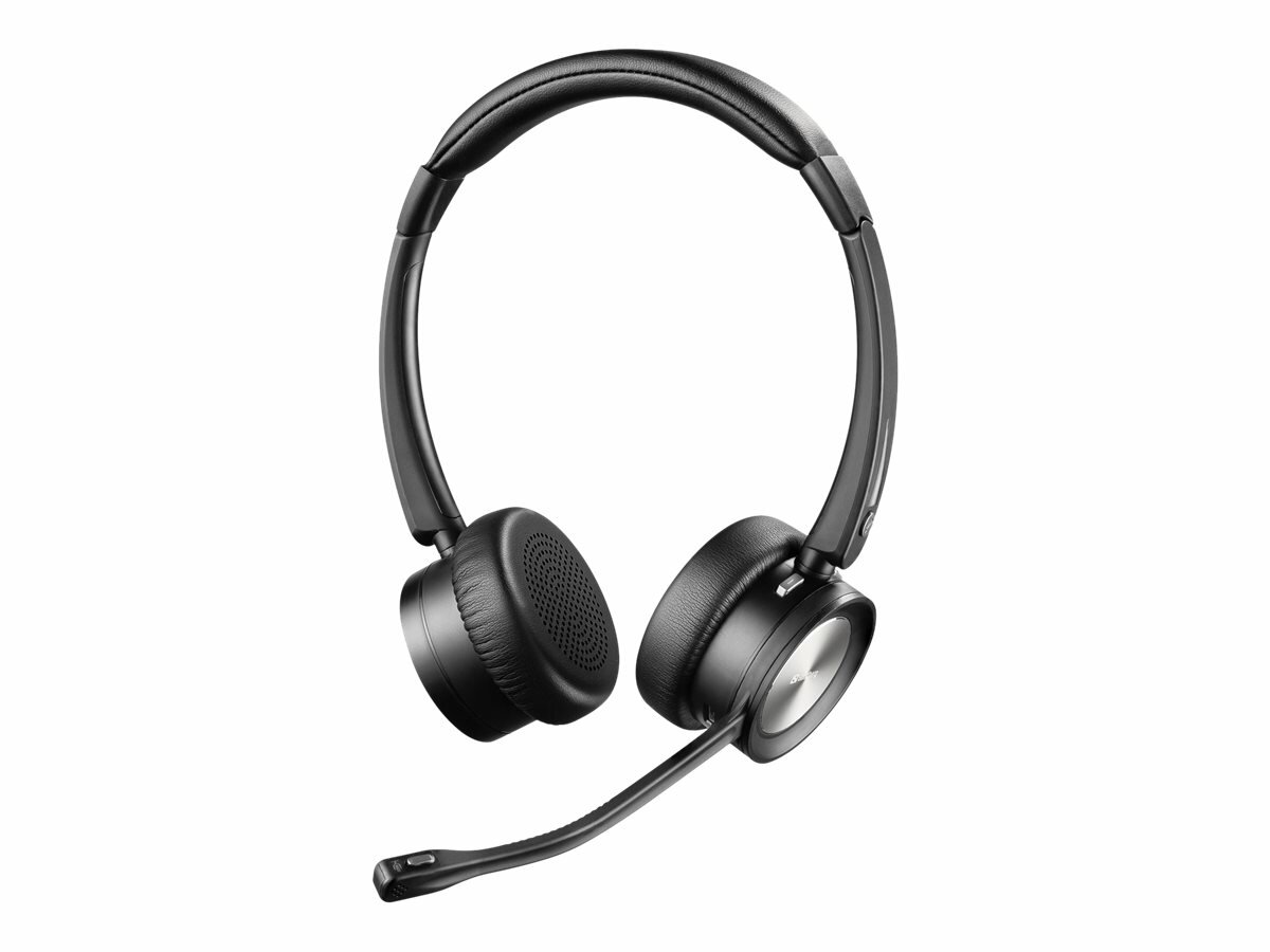 Zestaw słuchawkowy Sandberg Bluetooth Office Headset Pro+ czarny na białym tle