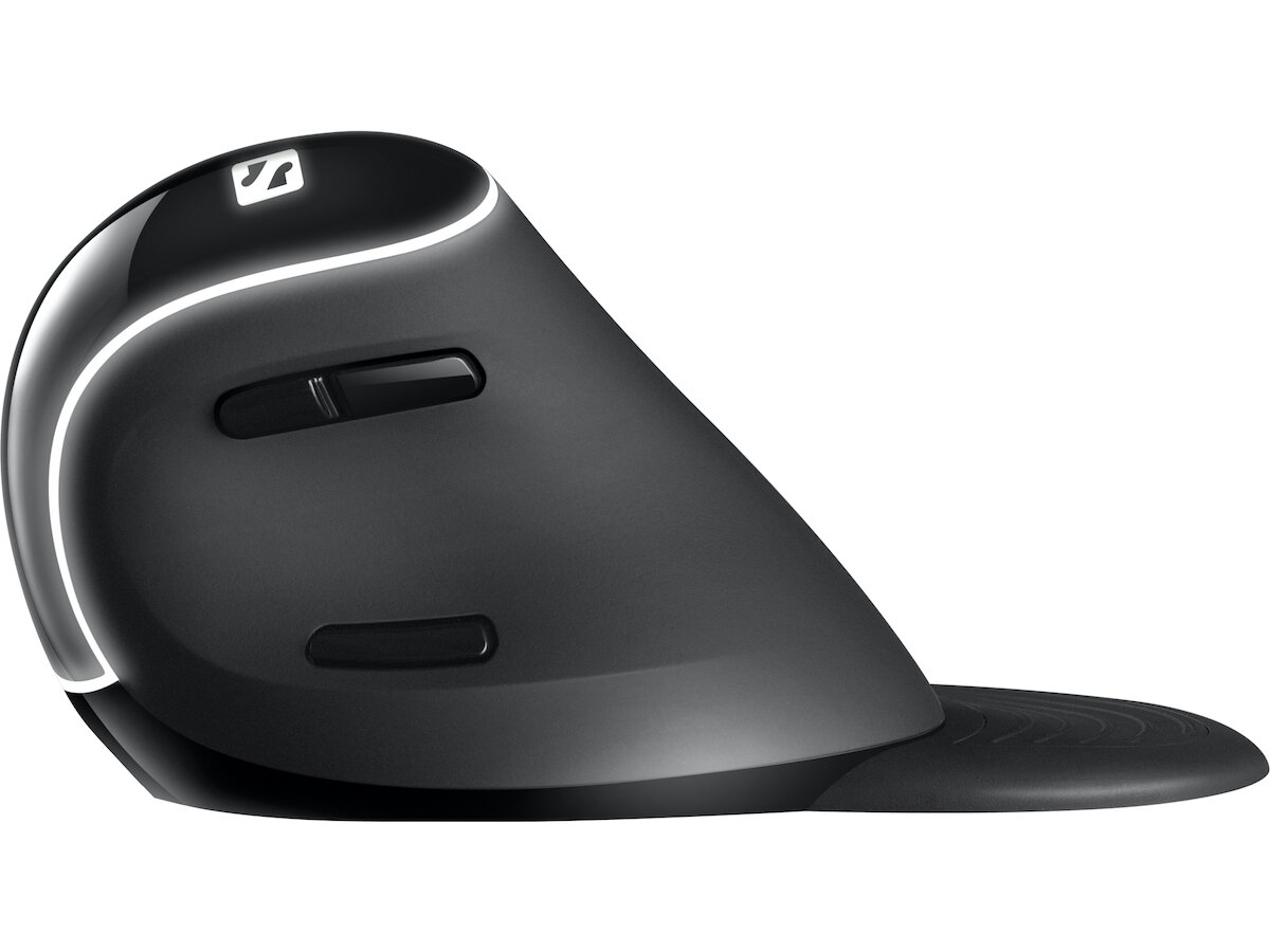 Mysz bezprzewodowa Sandberg Vertical Mouse Pro widoczna bokiem