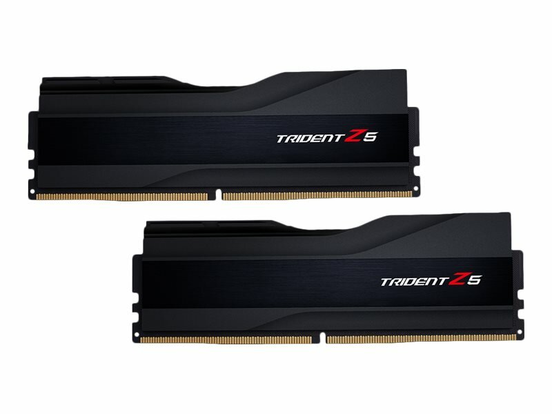 Pamięć G.Skill Trident Z5 DDR5 32GB (2x16GB) 5200MHz CL36 F5-6000J3636F16GX2-TZ5K Black  dwie pamięci - widok z przodu
