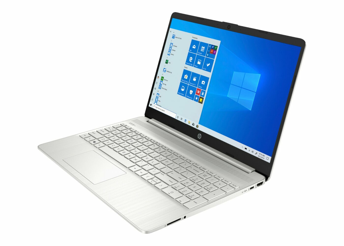 Laptop HP 15s-eq2649nw pod skosem w lewo