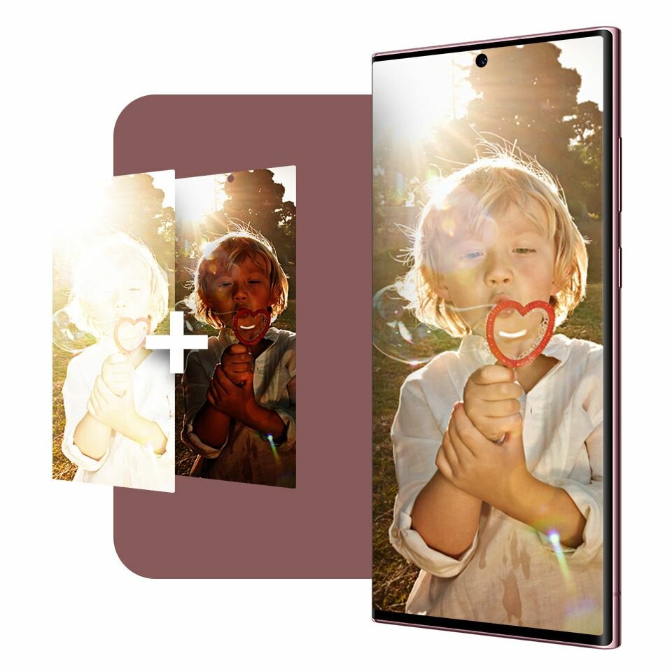 Smartfon Samsung Galaxy S22 Ultra SM-S908 portret dziecka, porównywanie obrazów