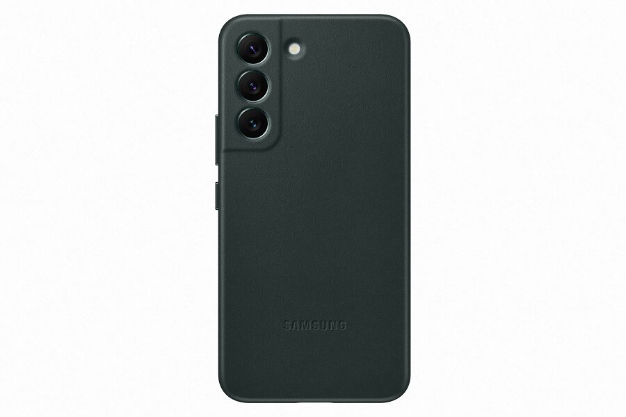 Etui Samsung Leather Cover do Galaxy S22 EF-VS901LGEGWW Zielone z tyłu