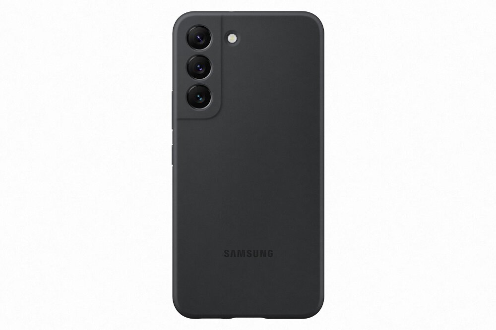 Etui Samsung Silicone Cover EF-PS901TBEGWW widok na etui na pleckach telefonu