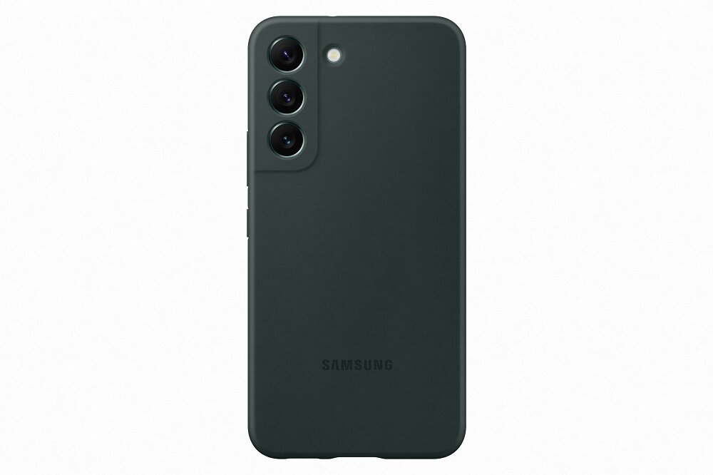 Etui Samsung Silicone Cover EF-PS901TGEGWW widok na etui na pleckach telefonu