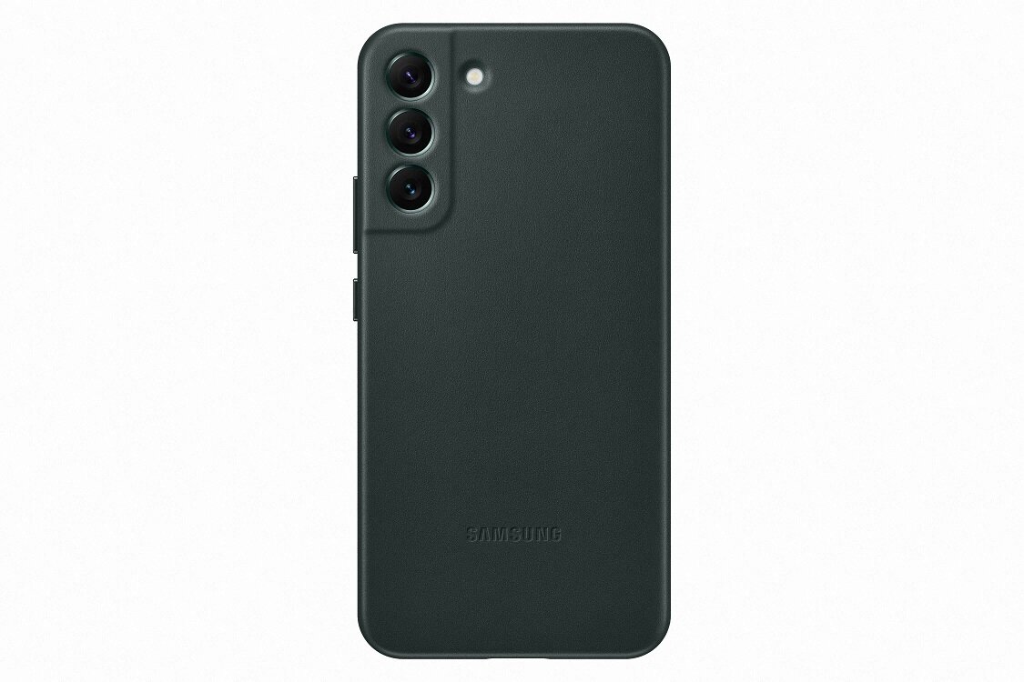 Etui Samsung Leather Cover do Galaxy S22+ EF-VS906LGEGWW Zielone z tyłu