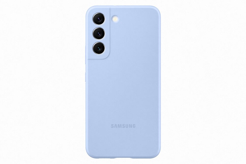 Etui Samsung Silicone Cover EF-PS901TLEGWW widok na etui na pleckach telefonu
