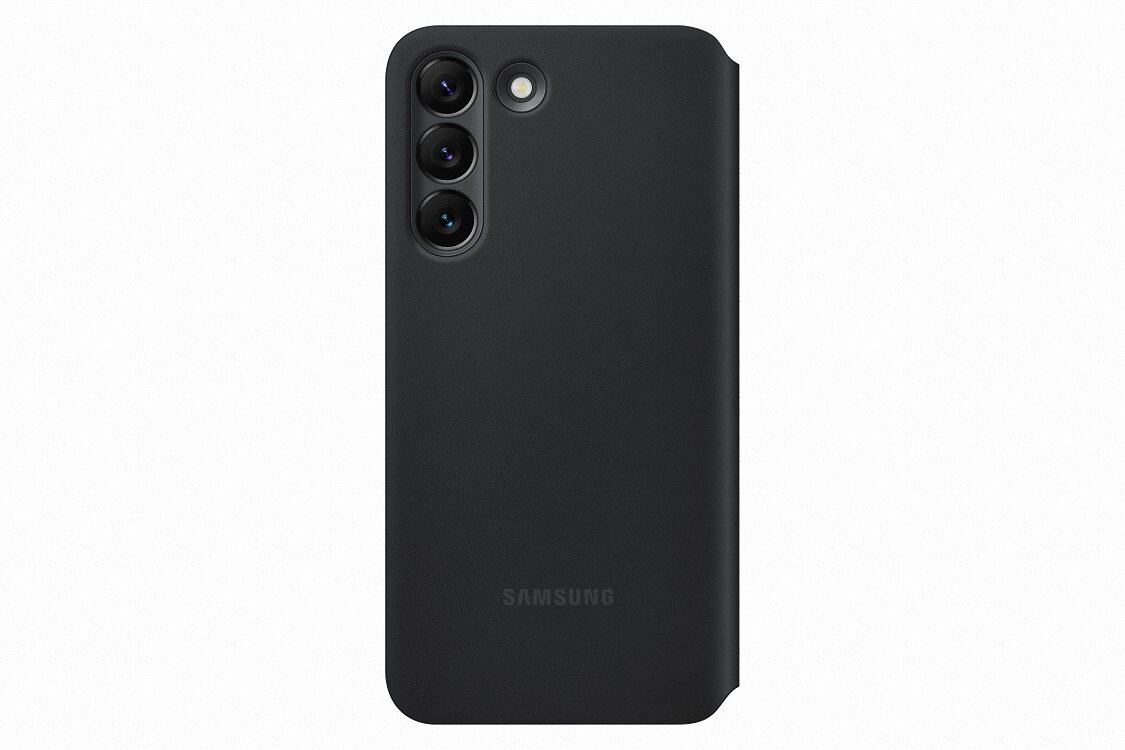 Etui Samsung Smart LED View Cover (EE) do Galaxy S22 EF-NS901PBEGEE Czarne z tyłu