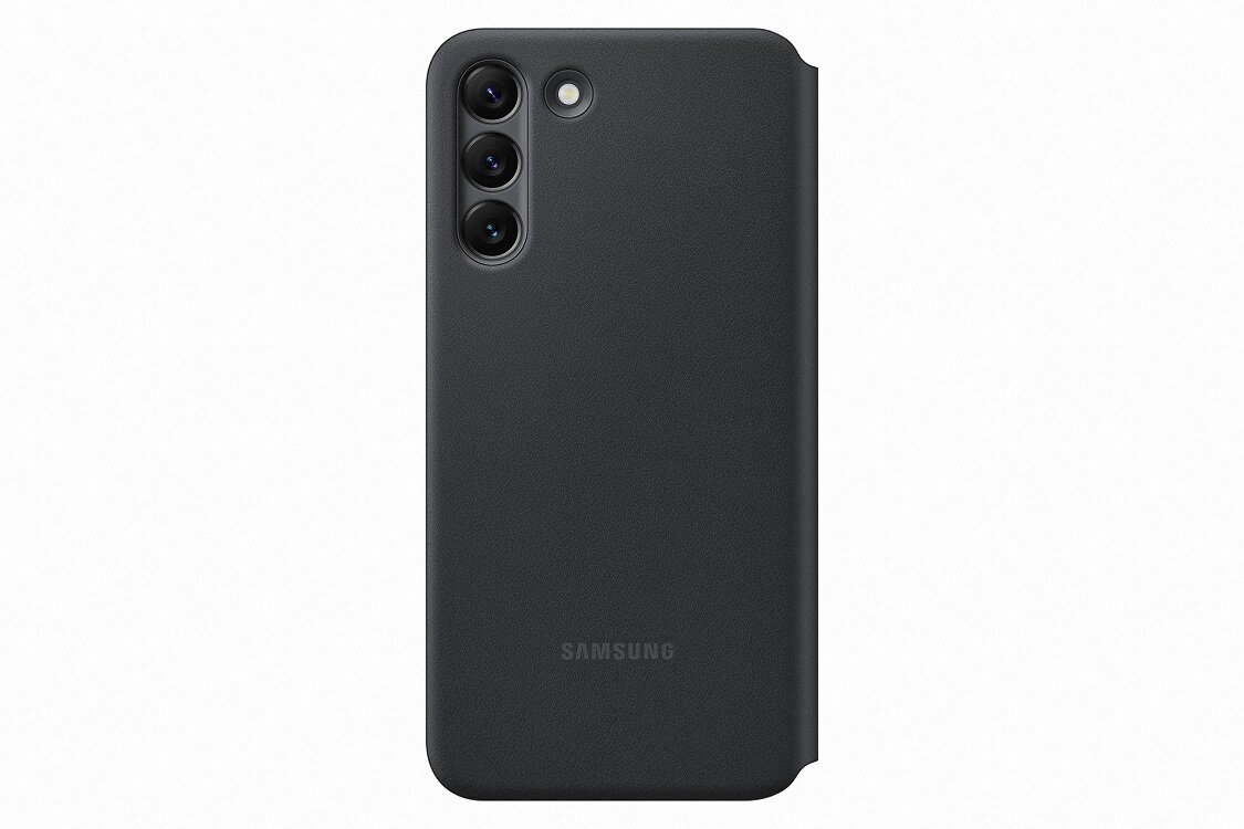 Etui Samsung Smart LED View Cover (EE) do Galaxy S22+ EF-NS906PBEGEE Czarne z tyłu