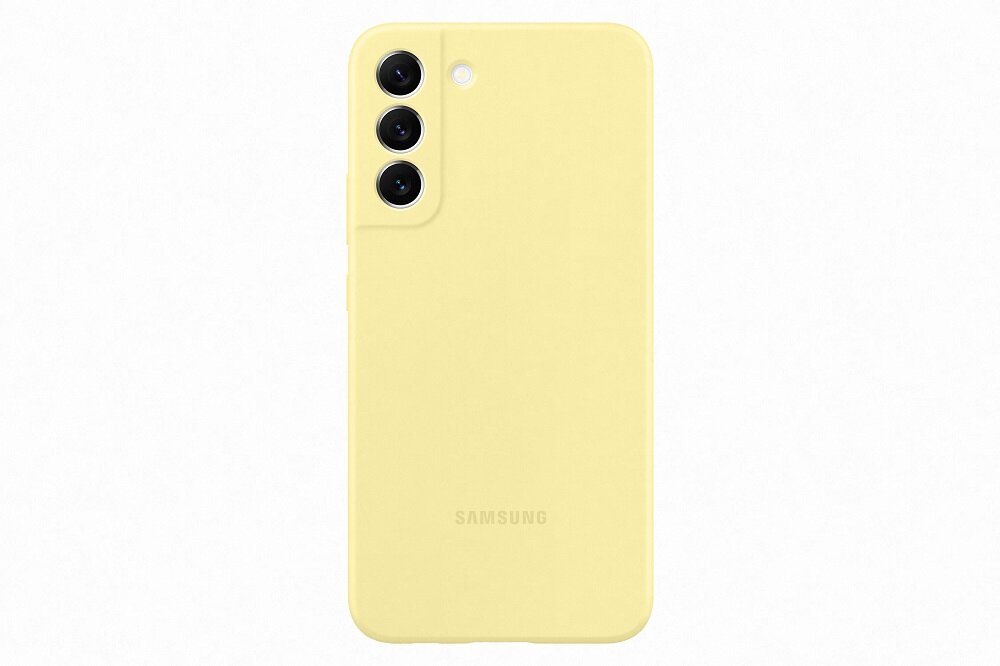 Etui Samsung Silicone Cover EF-PS906TYEGWW widok na etui na pleckach telefonu