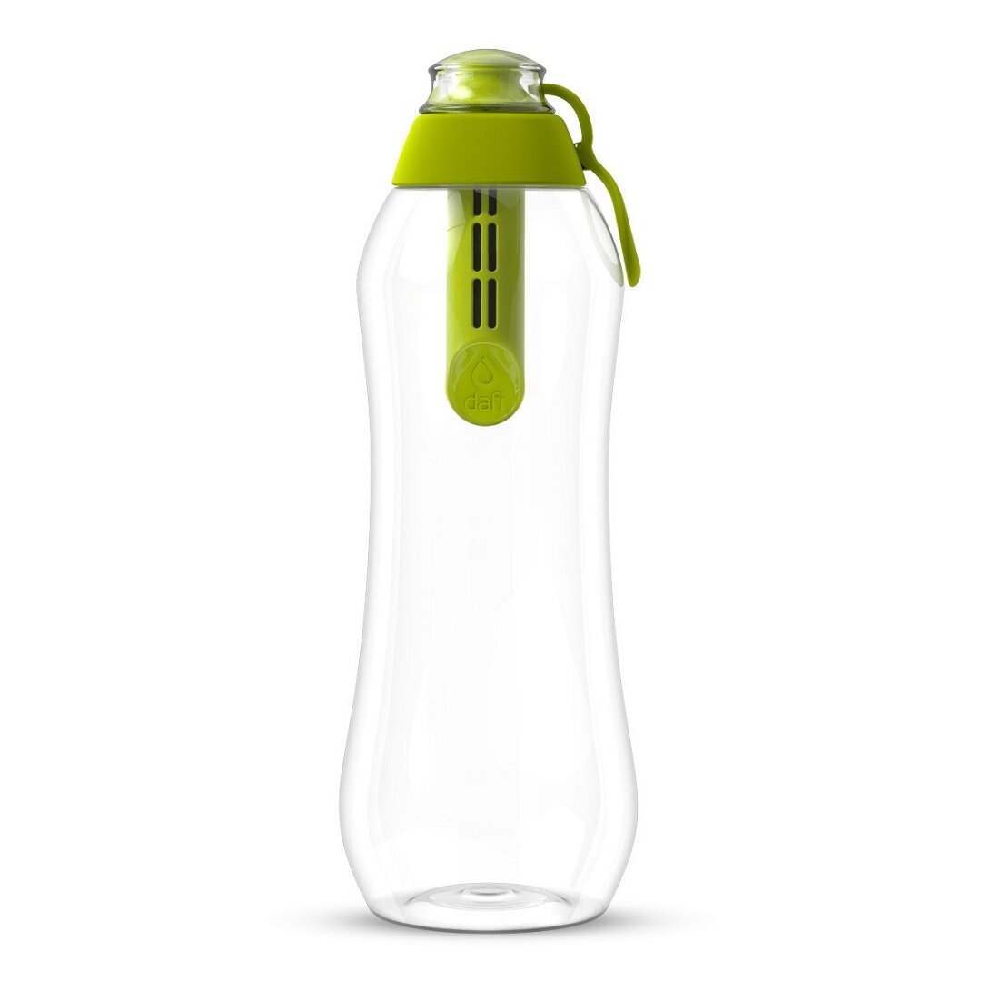 Butelka filtrująca Dafi Soft 0,7 L + 2 filtry Limonka z przodu