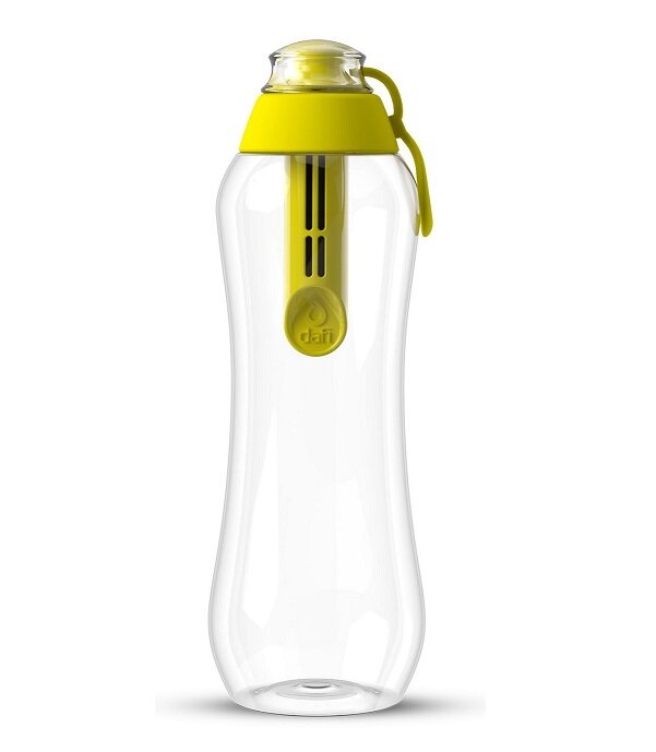 Butelka filtrująca Dafi Soft 0,5l + filtr węglowy Cytrynowa z przodu