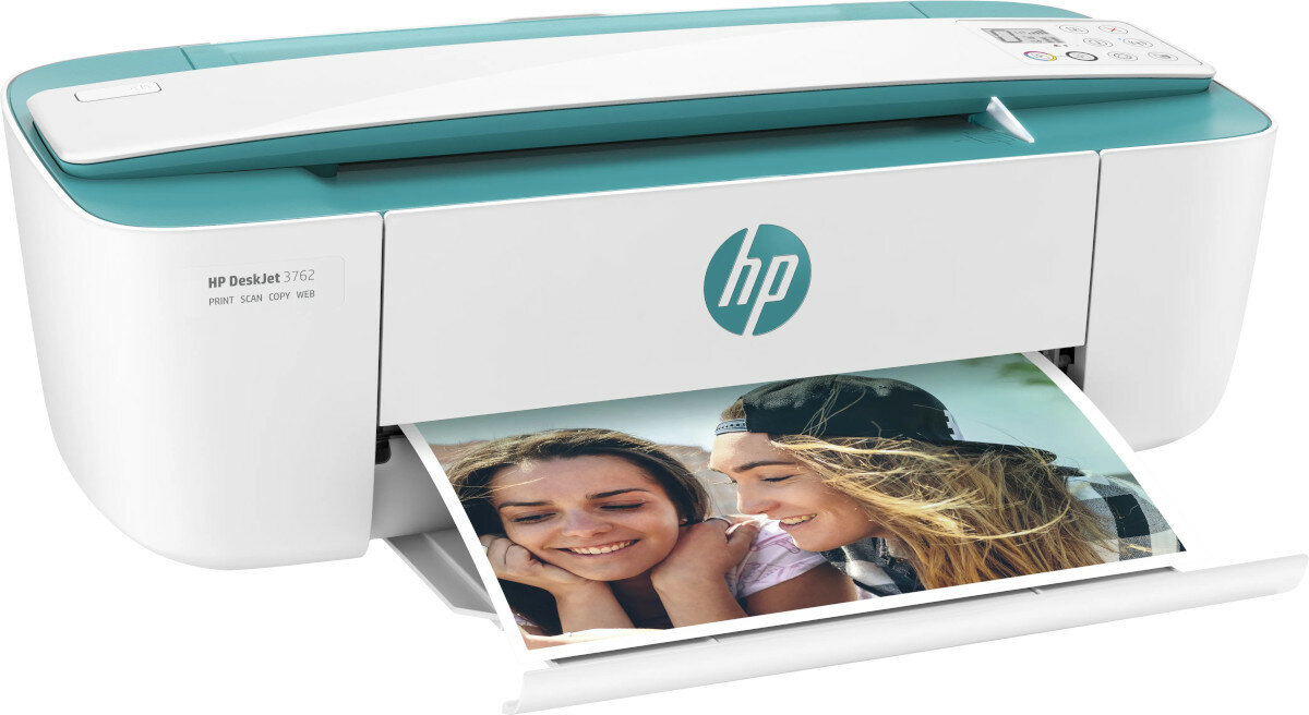 Drukarka HP DeskJet 3750 All-in-One A4 kolor widok drukarki z tyłu