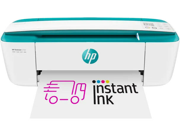 Drukarka HP DeskJet 3750 All-in-One A4 kolor drukarka od frontu podczas drukowania