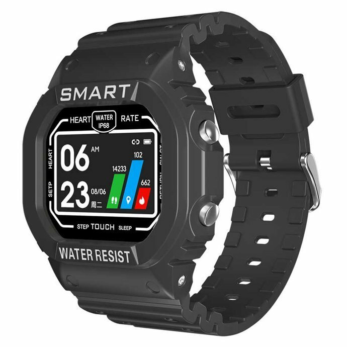 Smartwatch Kumi U2 czarny widok lekko od boku