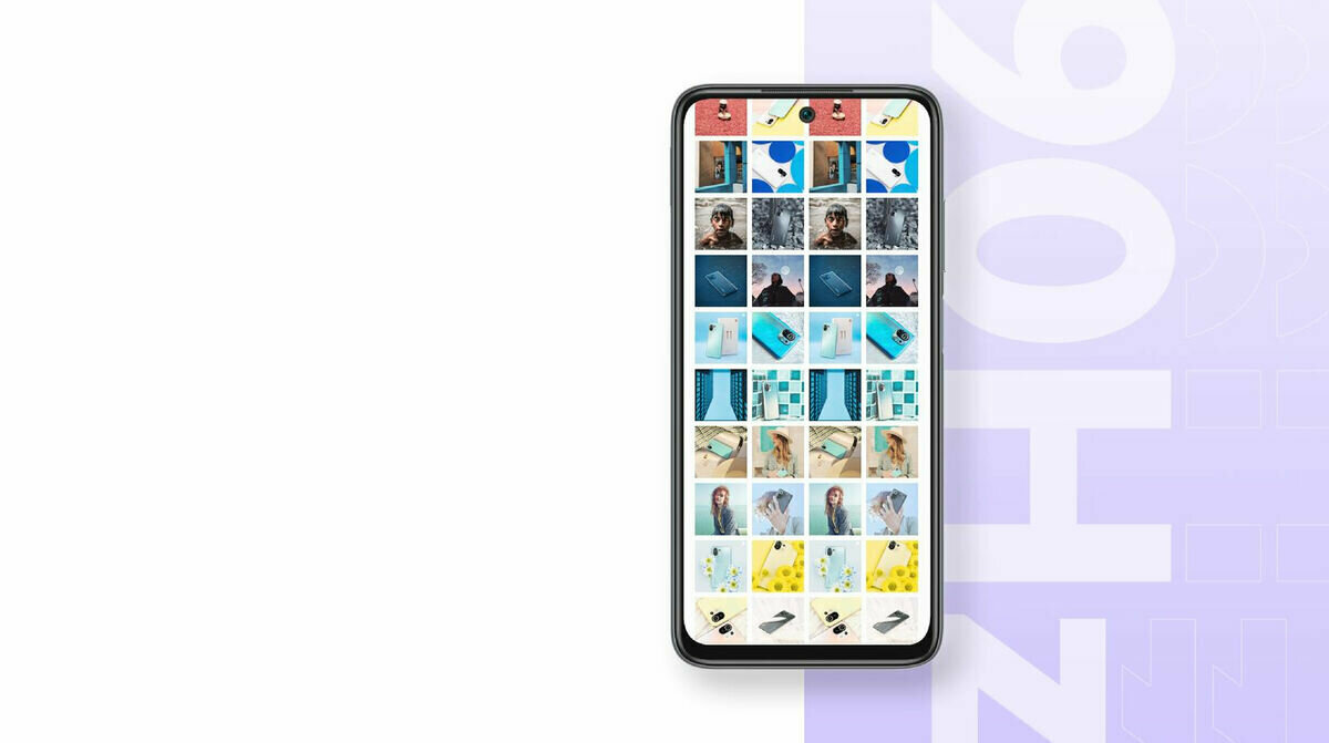 Smartfon Xiaomi Redmi 10 3525 widok na telefon od frontu