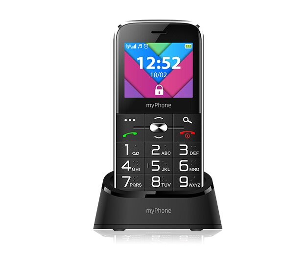 Telefon myPhone Halo C Czarny z przodu