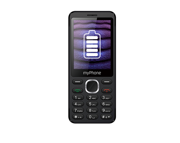 Telefon myPhone MAESTRO 2 z wyświetloną baterią