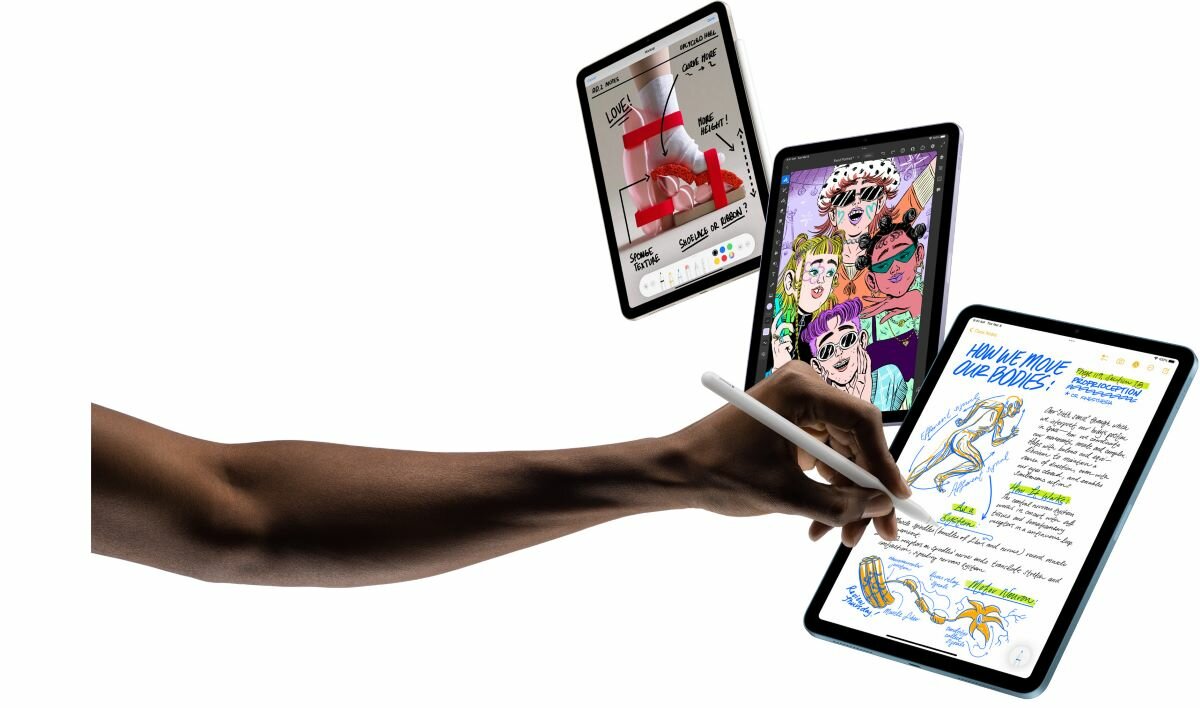 Tablet Apple iPad Air MM6T3FD/A rysowanie po tablecie