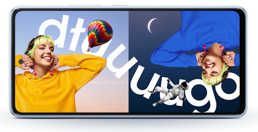 Smartfon Samsung Galaxy A53 5G SM-A536B 6GB/128GB Czarny włączony ekran