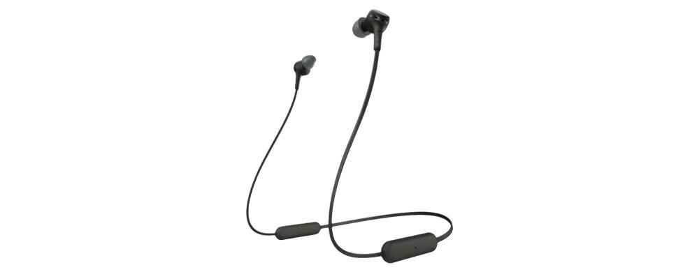 Słuchawki douszne bezprzewodowe WI-XB400 extra bass, czarne długość słuchawek