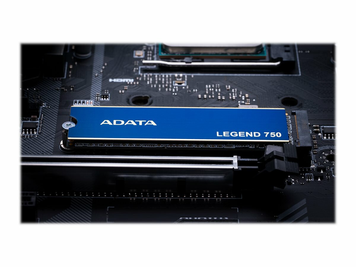Dysk SSD Adata Legend 750 500GB M.2 ALEG-750-500GCS dysk zamontowany w płycie głównej