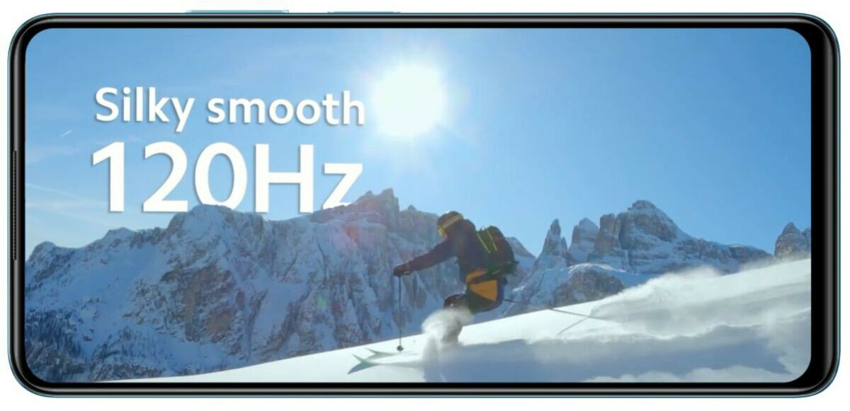 Smartfon Xiaomi Redmi Note 11 Pro 6/128 polarny biały wyświetlone góry na ekranie telefonu, 120Hz