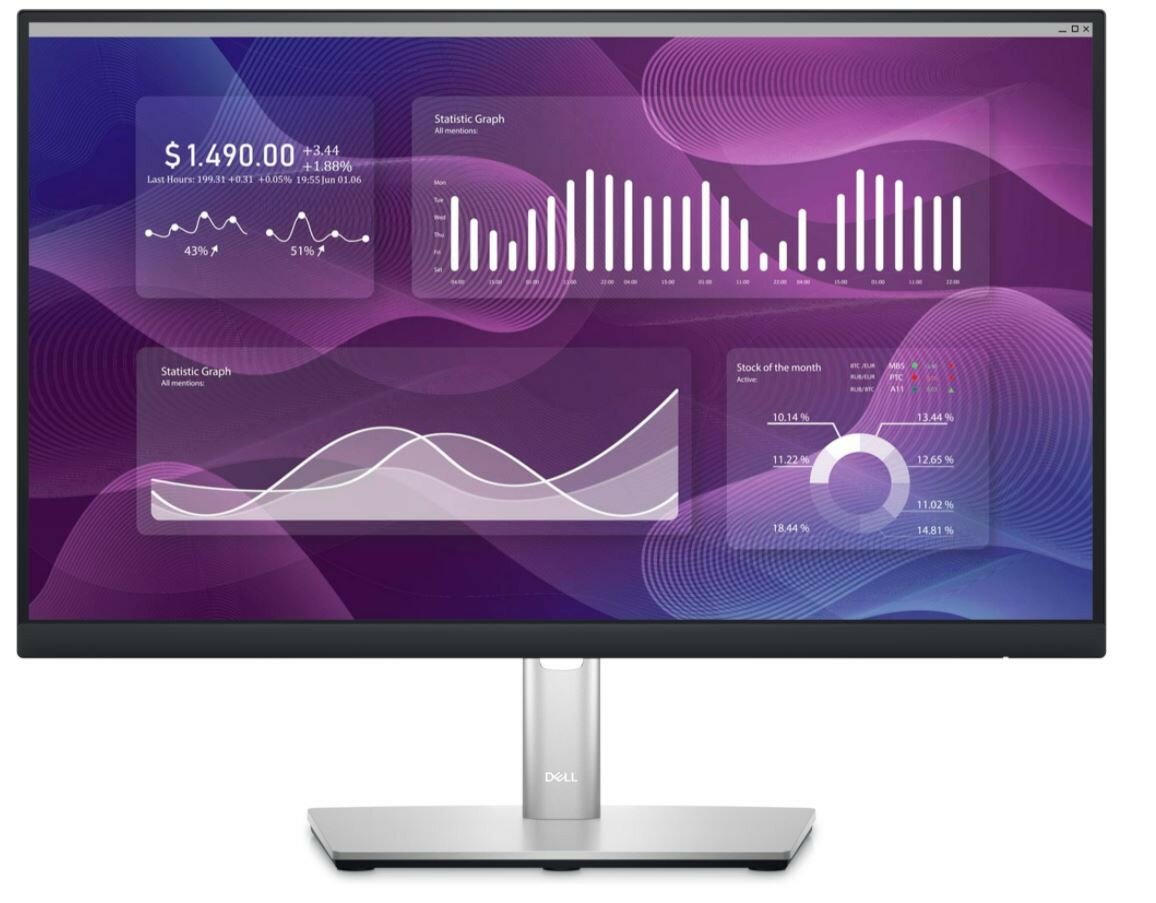 Monitor Dell P2223HC LED  21.5” widok od przodu