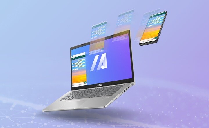 Laptop Asus VivoBook 14 X415MA X415MA-EK596WS pod skosem w lewo