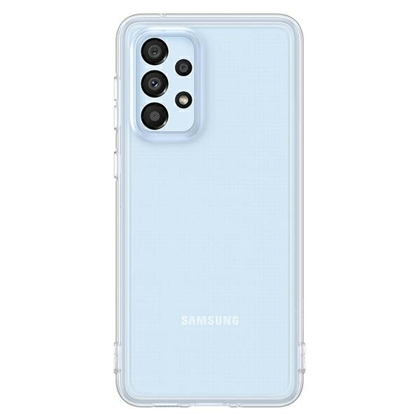 Etui Samsung Soft Clear Cover EF-QA336TT ze smartfonem