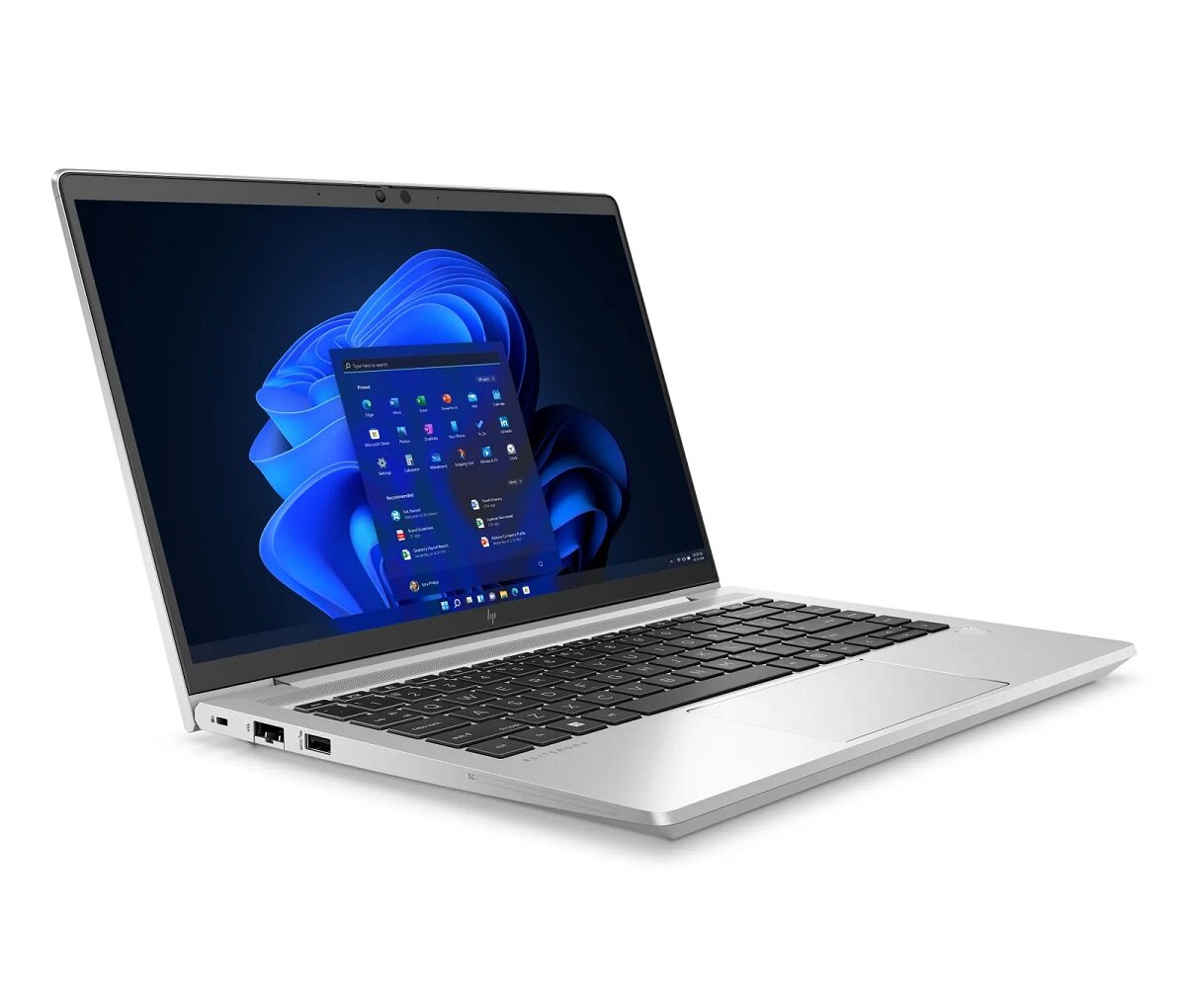 Laptop HP EliteBook 640 G9 i5-1235U 16/512GB 14 otwarty od prawej strony
