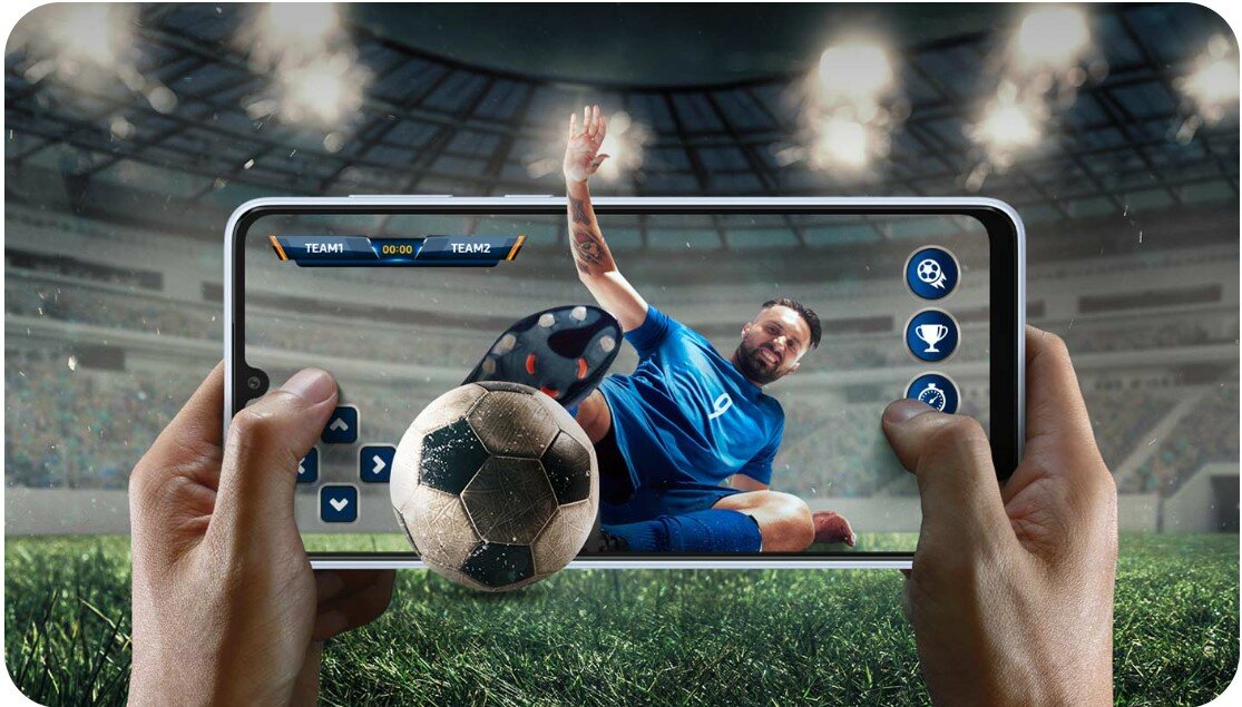 Smartfon Samsung Galaxy A33 5G SM-A336B 6GB/128GB Czarny pokazana włączona gra na ekranie