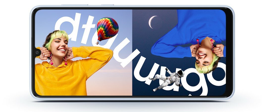 Smartfon Samsung Galaxy A33 5G SM-A336B 6GB/128GB niebieski włączony ekran