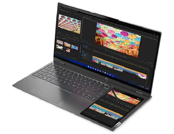 Laptop Lenovo ThinkBook Plus Gen 3 widok pod skosem