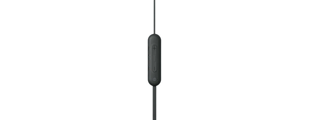 Słuchawki Sony WI-C100B czarne pokazana regulacja głośności
