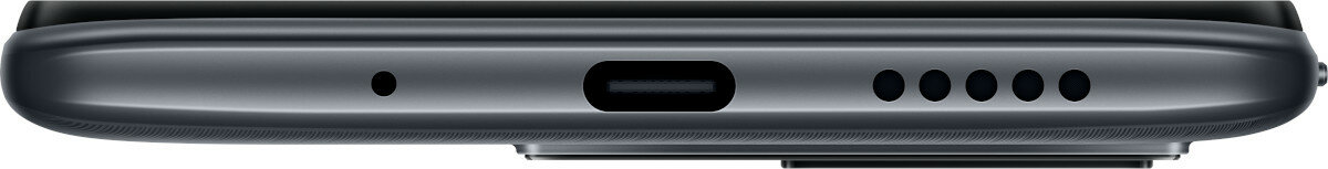 Smartfon Redmi 10C 4/128 grafitowy szary pokazana dolna krawędź telefonu