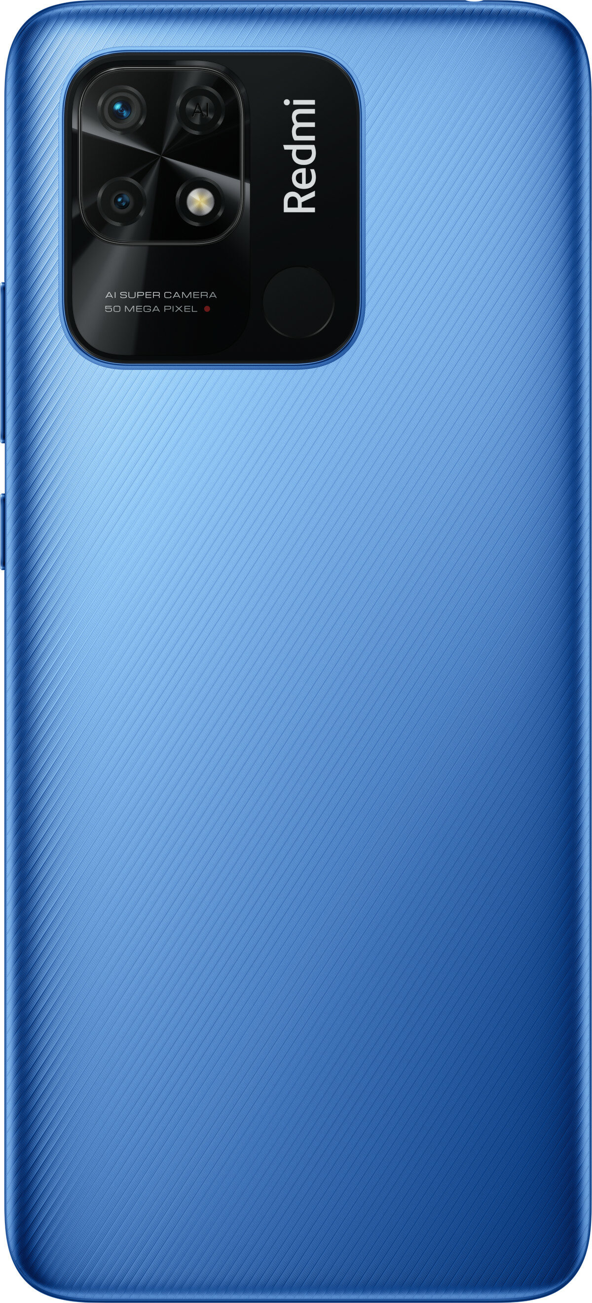 Smartfon Redmi 10C 4/64 oceaniczny niebieski pokazany tył telefonu