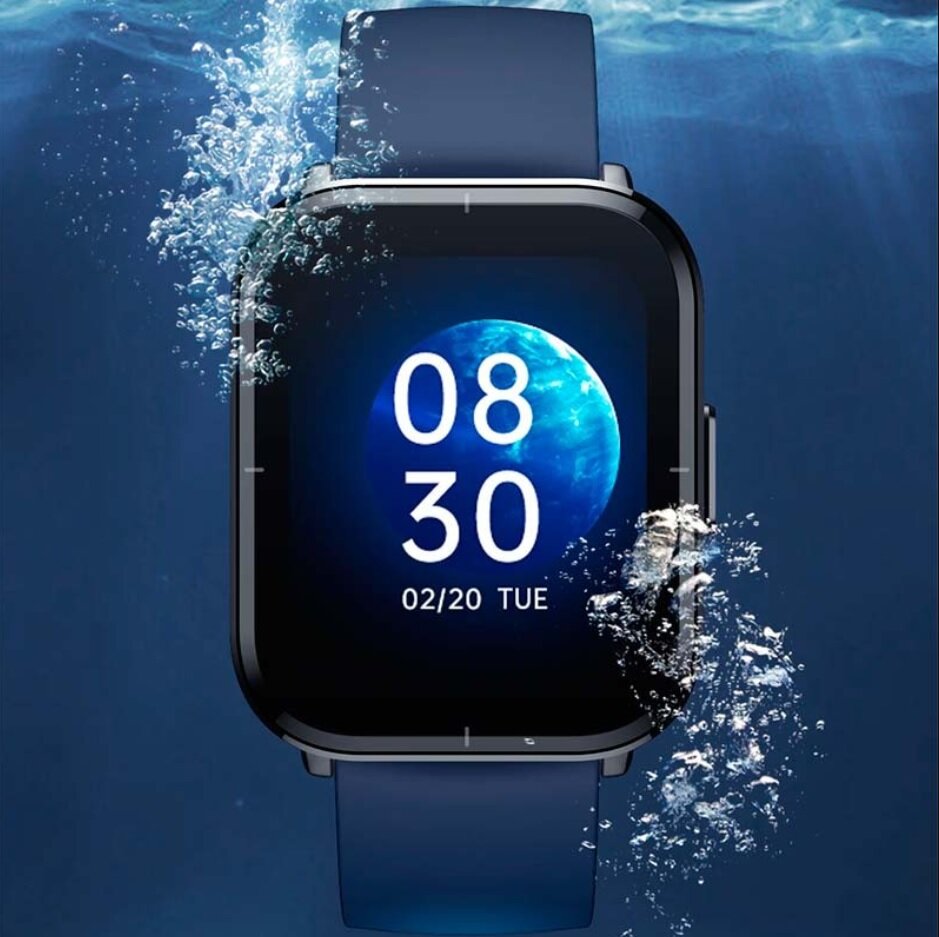 Smartwatch Xiaomi Mibro Color czarny pokazany zegarek pod wodą