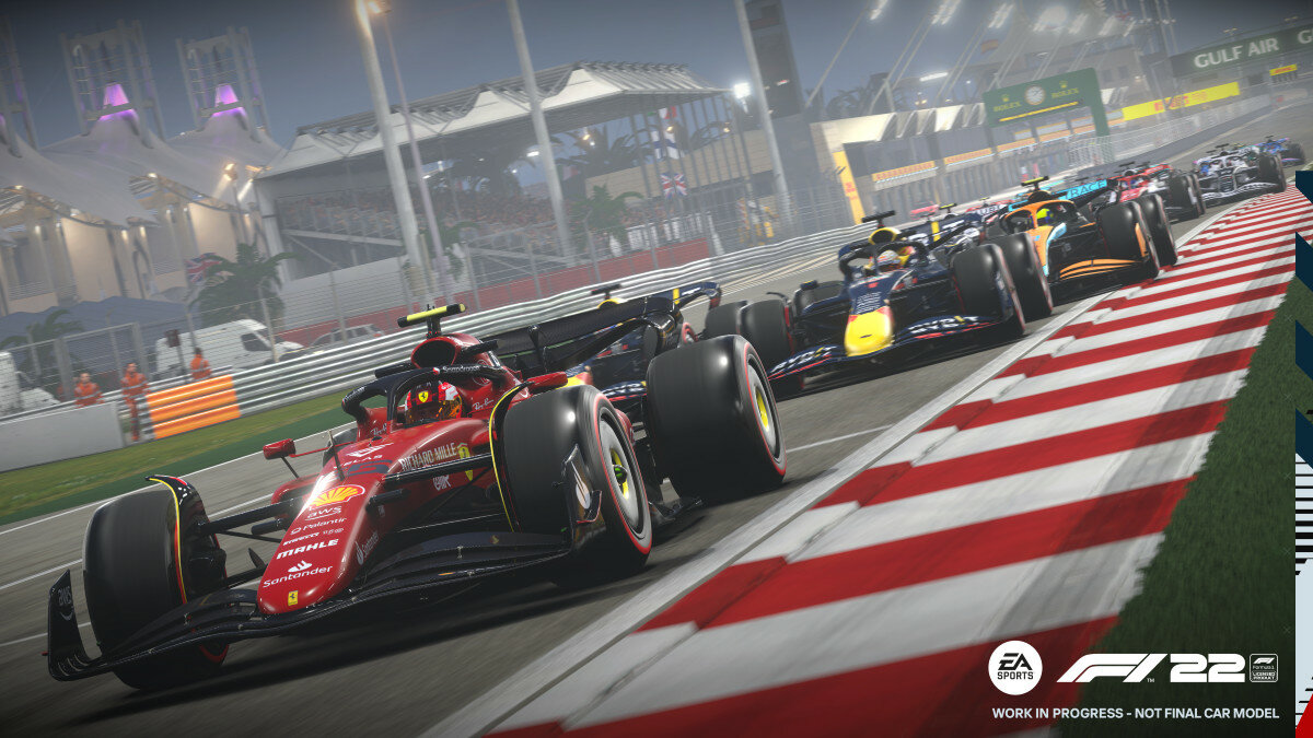 Gra Electronic Arts F1 2022 jedna ze scen gry, przed wyścigiem 