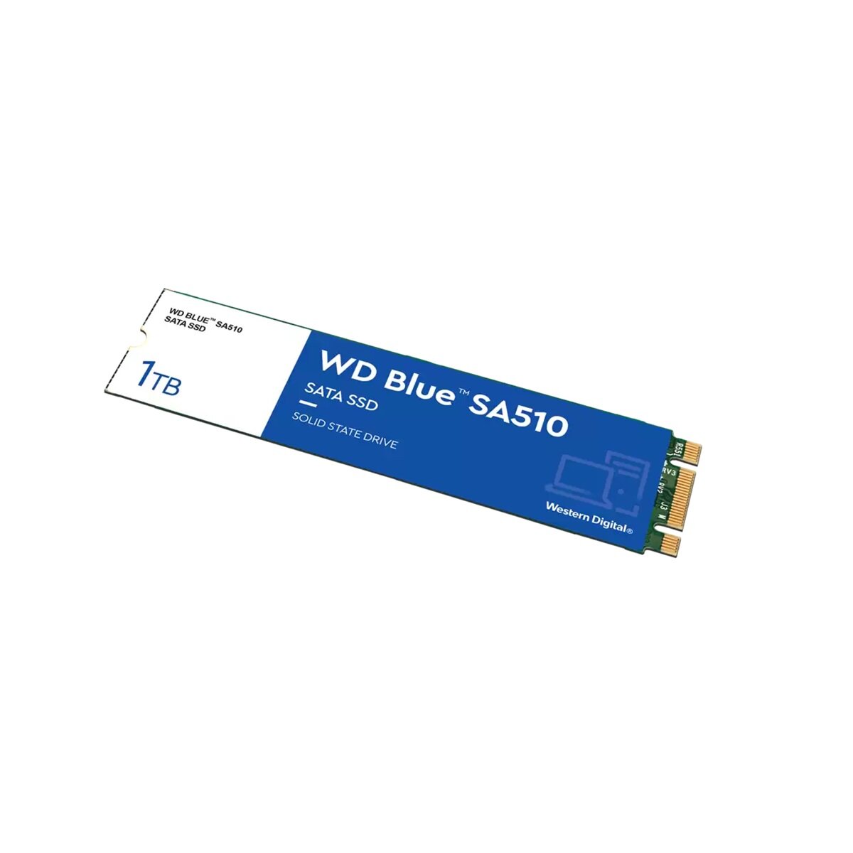 Dysk SSD WD Blue SA510 1TB SATA M.2 widok od góry