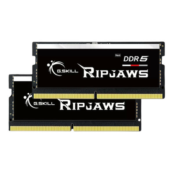 Pamięć RAM G.Skill Ripjaws SODIMM DDR5 4800 MHz dwa moduły widoczne frontem