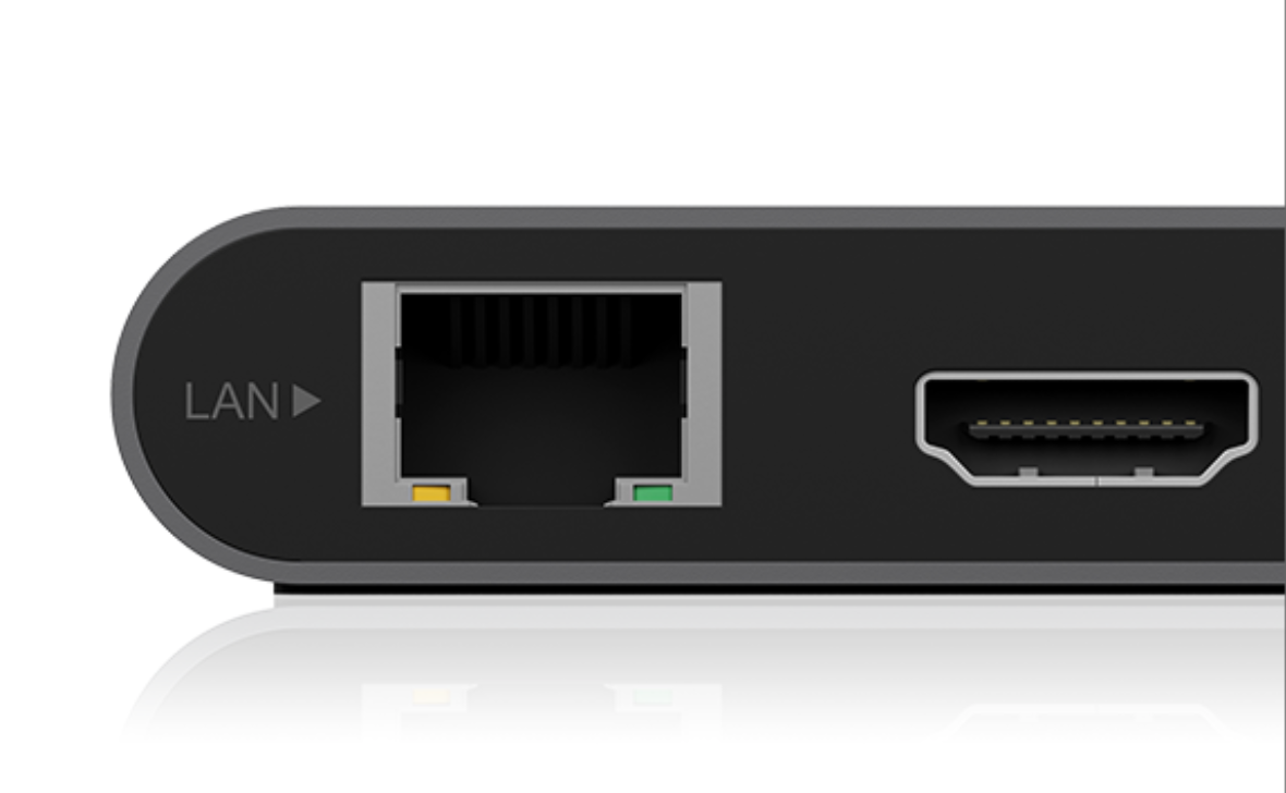 Stacja dokująca Icy Box DK4050-CPD USB-C złącze RJ i HDMI widoczne frontem