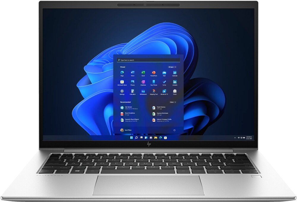 Laptop HP EliteBook 840 G9 i5-1235U 16/512GB grafika przedstawia laptop od frontu