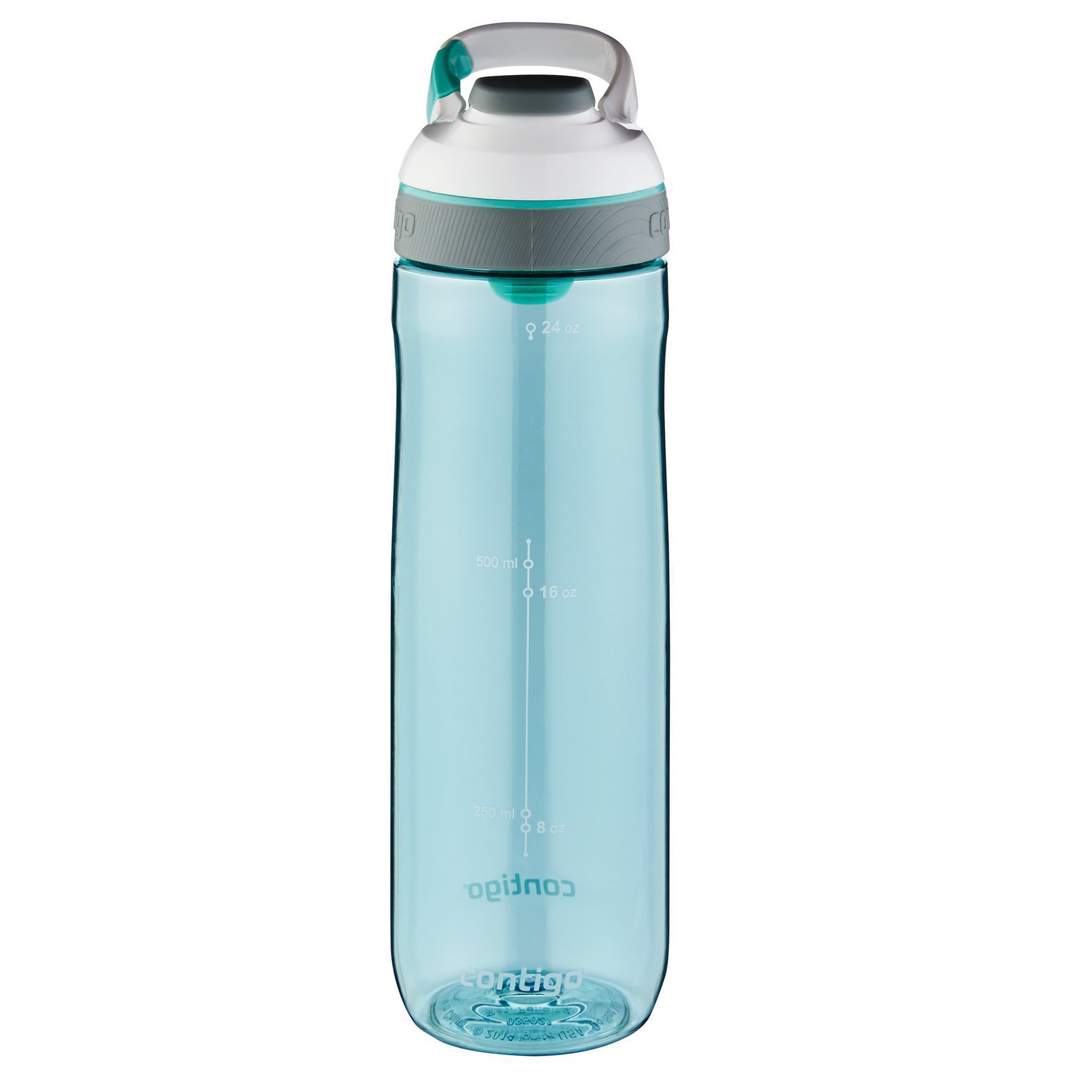 Butelka na wodę Contigo Cortland 720ml (niebiesko-biała) z przodu