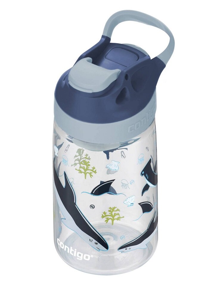 Butelka dla dzieci Contigo Gizmo Sip 420ml Macaroon Sharks na białym tle