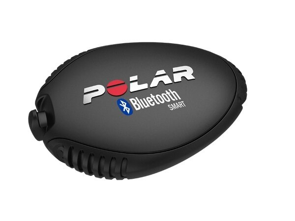 Sensor biegowy Bluetooth Polar Smart widok na sensor pod skosem