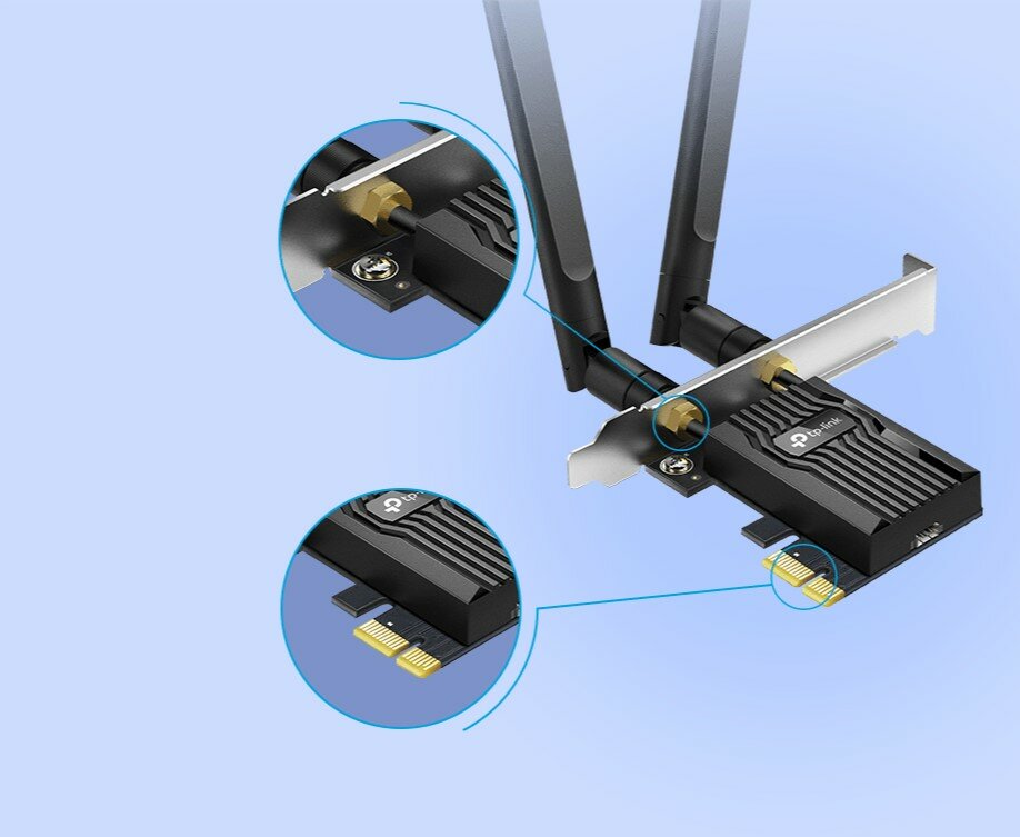 Karta sieciowa TP-Link Archer TX55E PCI-E złącze karty sieciowej
