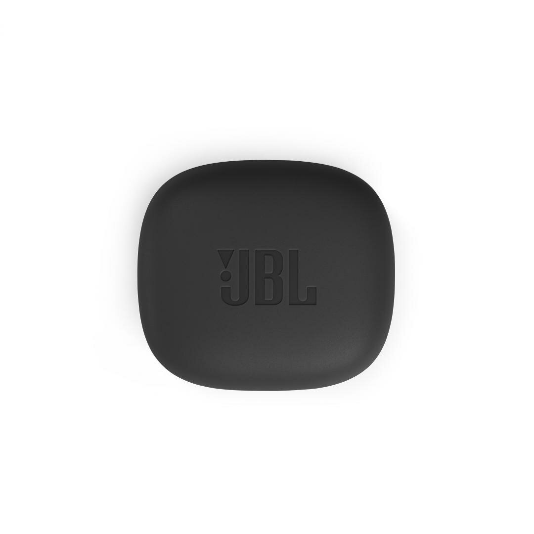 Słuchawki JBL VIBE 300TWS czarne pokazane etui