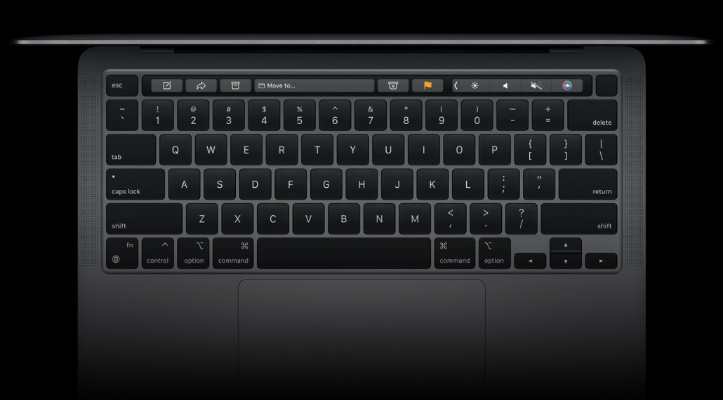 Laptop Apple MacBook Pro M2 256GB SSD Srebrny klawiatura Magic Keyboard