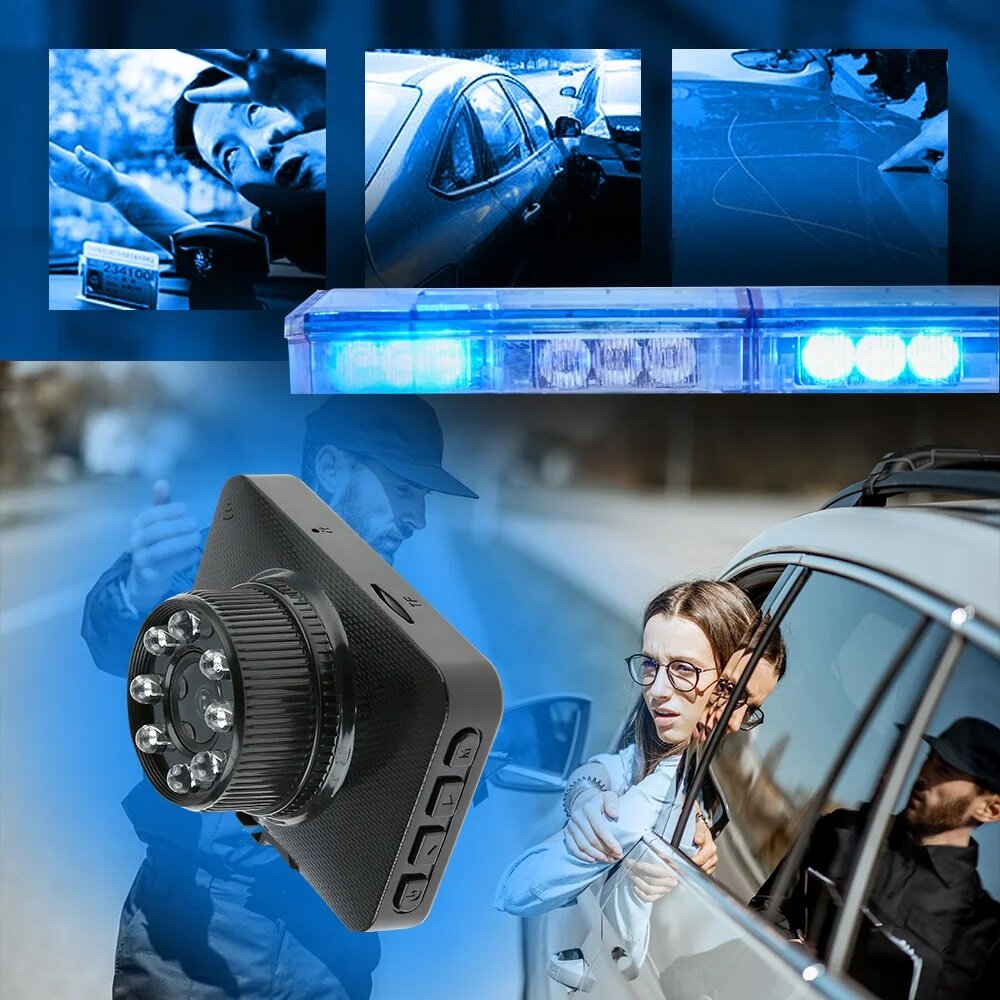 Wideorejestrator Manta DVR502F Full HD DUAL z kamerą wsteczną nagrywanie różnych zdarzeń